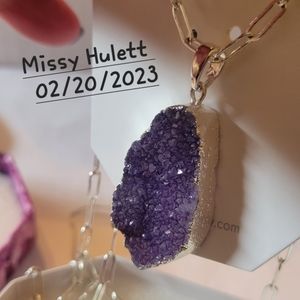 Bomb party Druzy necklace
